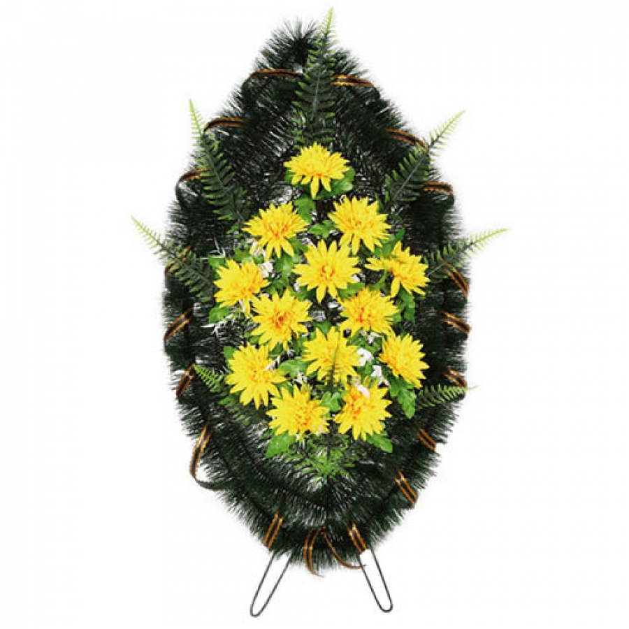 Венок ритуальный средний №42