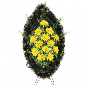 Венок ритуальный средний №42