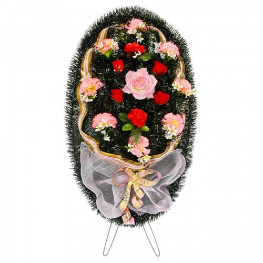 Венок ритуальный средний №45a