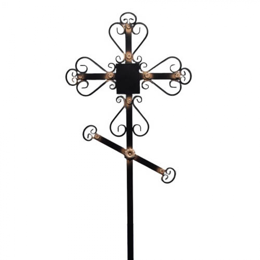 Крест металлический Км 6 "Вензель"