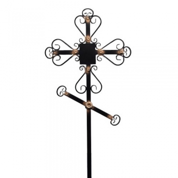Крест металлический Км 6 "Вензель"