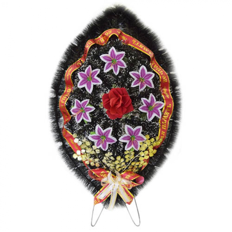 Венок ритуальный средний №128