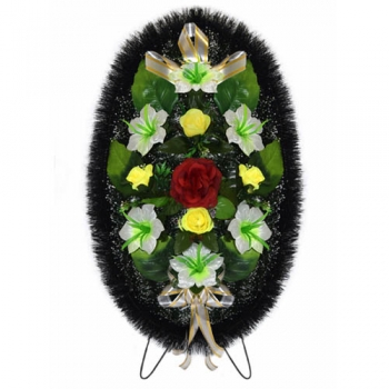 Венок ритуальный малый №182