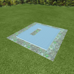 Бетонная плита мощения