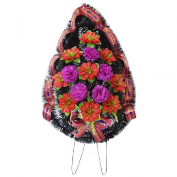 Венок ритуальный средний №6А