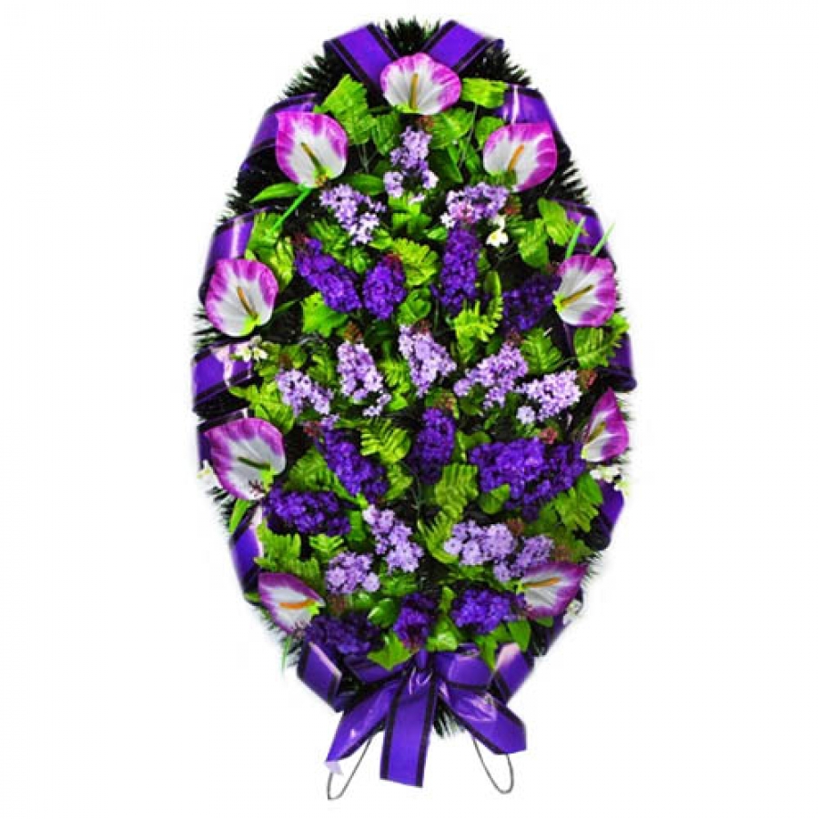 Венок ритуальный средний №158