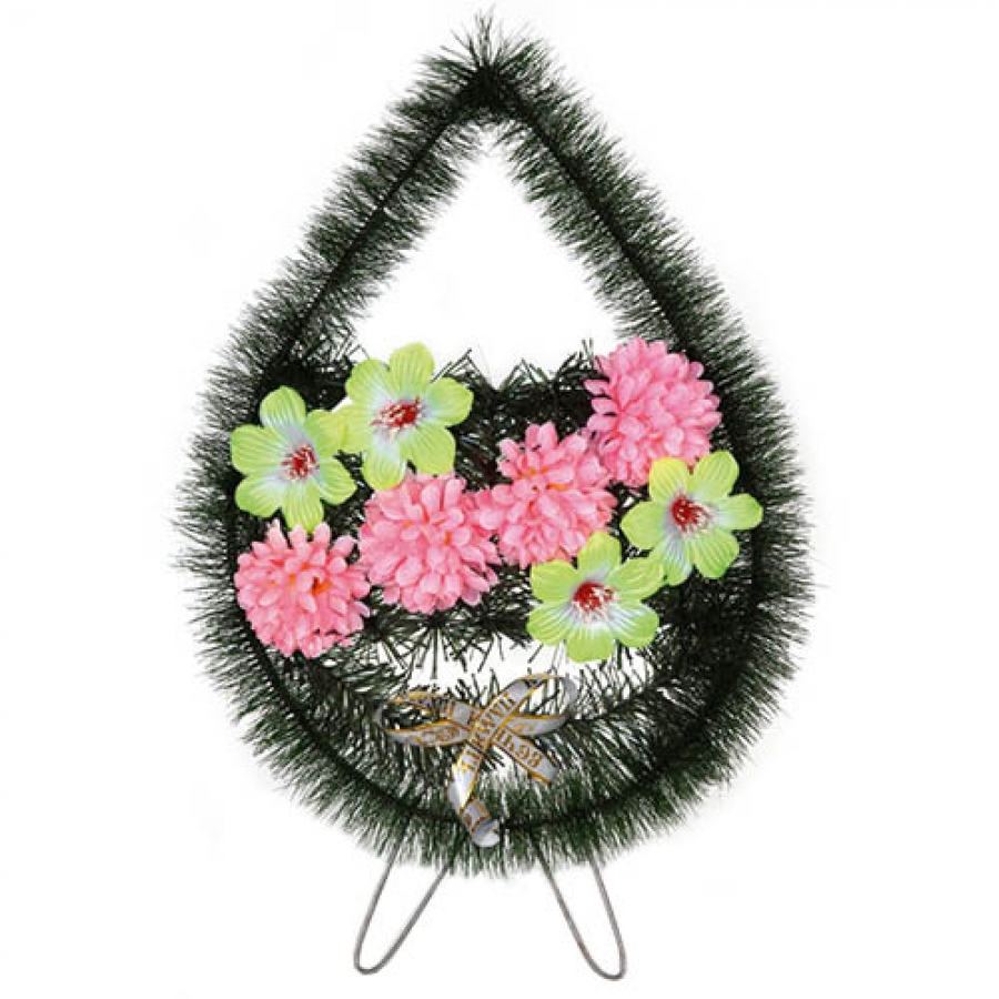 Венок ритуальный малый №2