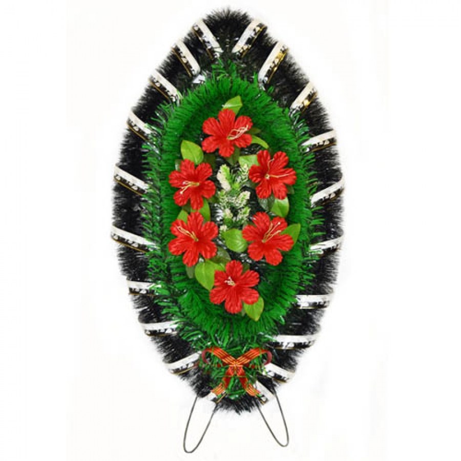 Венок ритуальный средний №177